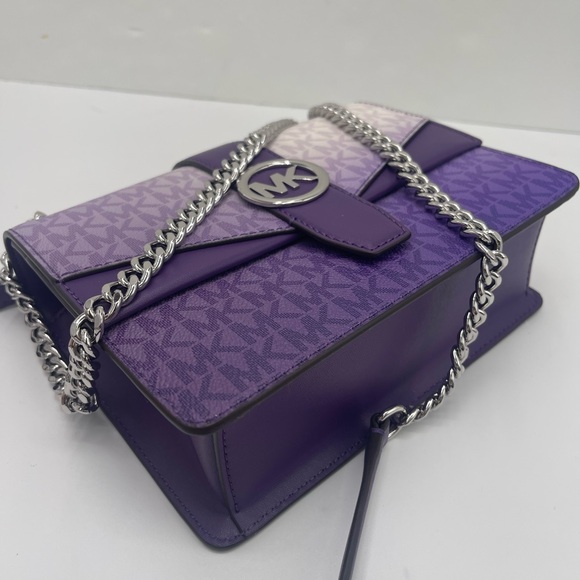 Michael Kors Greenwich Sm Color-Block Sign Logo Flap Crossbody XBODY
Dark Purple - Picture 8 of 16